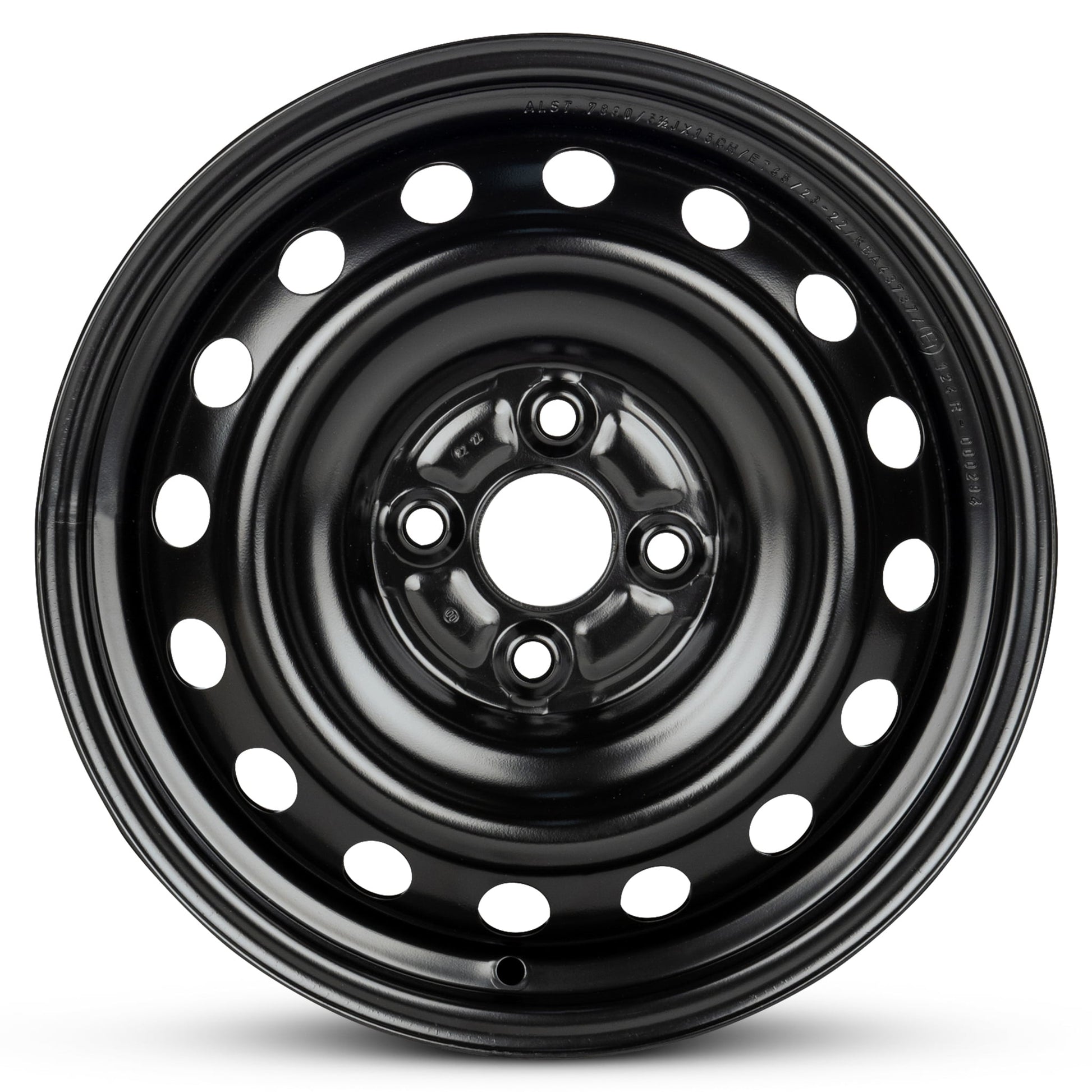 For 2017-2018 Toyota Yaris 15 Inch Painted Black Rim - OE Direct Replacement - Road Ready Car Wheel
