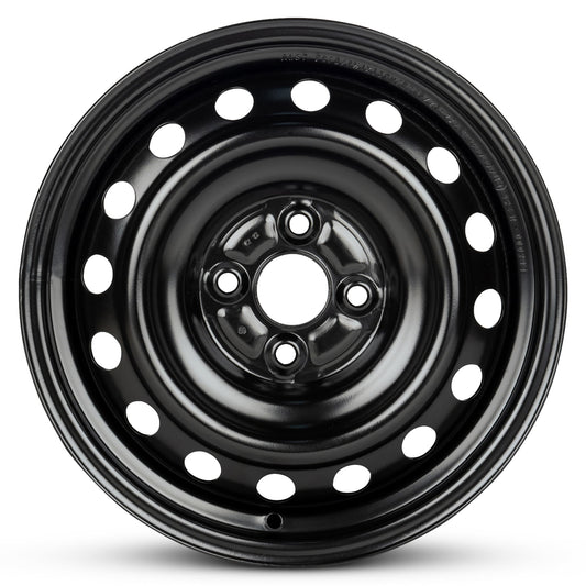 For 2017-2018 Toyota Yaris 15 Inch Painted Black Rim - OE Direct Replacement - Road Ready Car Wheel