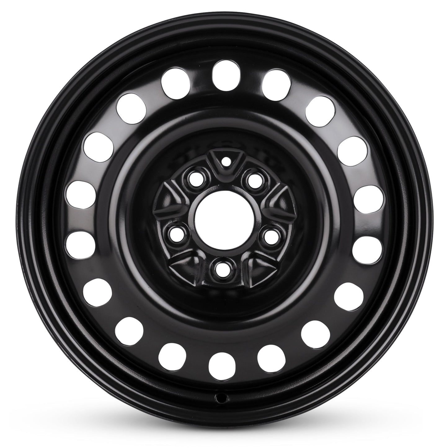For 2019-2021 Hyundai Venue 17 Inch Painted Black Steel Rim - OE Direct Replacement - Road Ready Car Wheel
