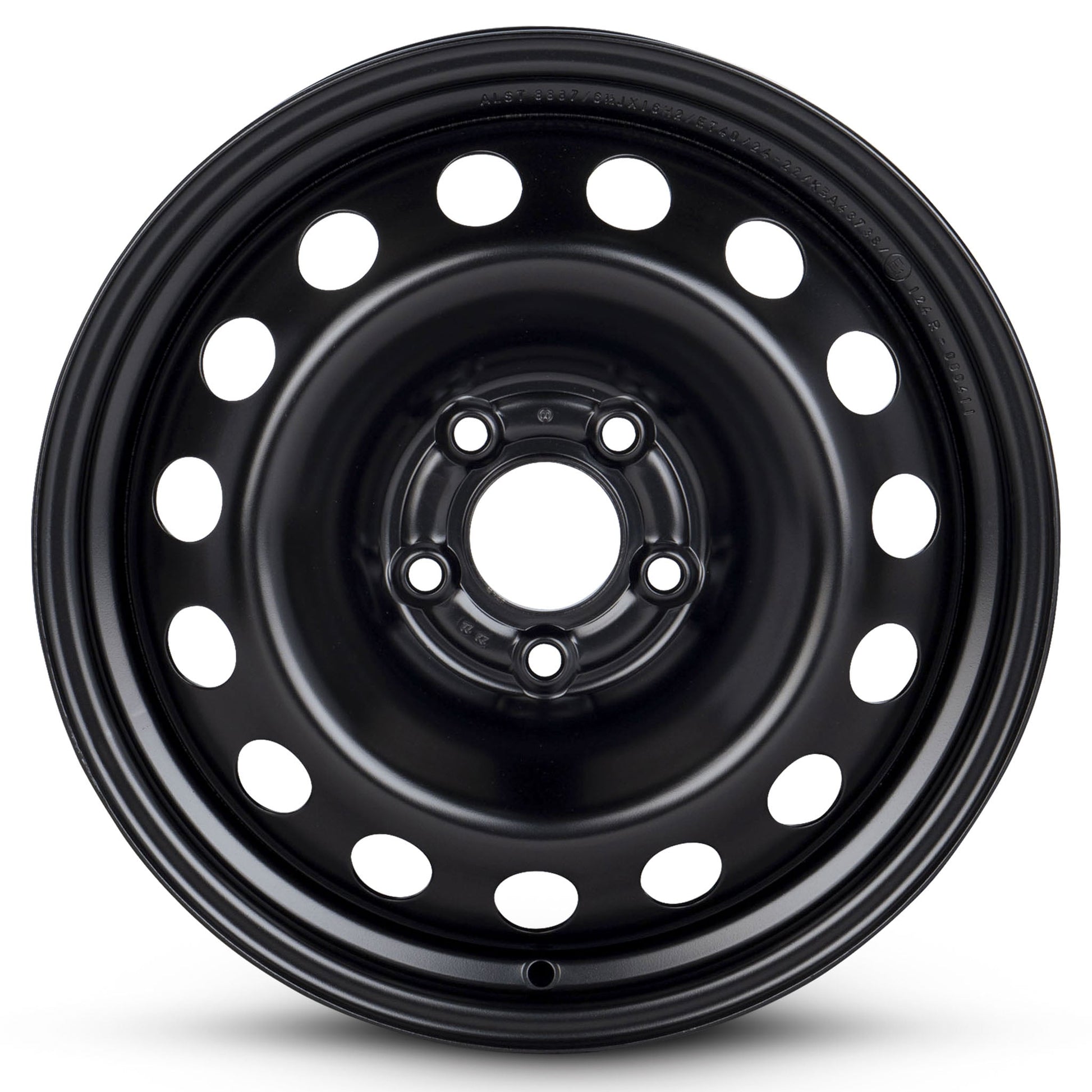 For 2019-2024 Fiat 500X 16 Inch Painted Black Rim - OE Direct Replacement - Road Ready Car Wheel