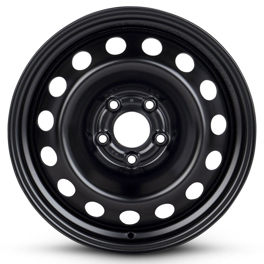 For 2019-2024 Fiat 500X 16 Inch Painted Black Rim - OE Direct Replacement - Road Ready Car Wheel