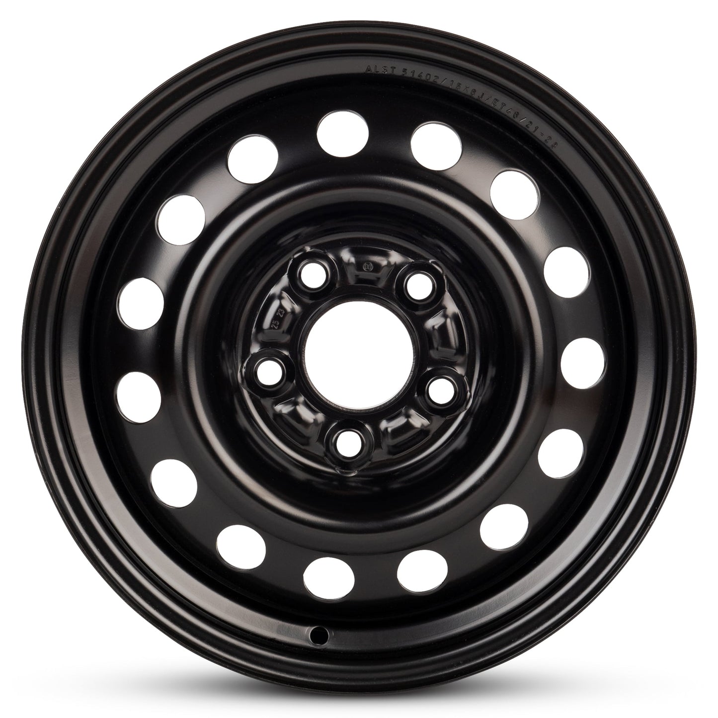 For 2020-2022 Hyundai Venue 15 Inch Painted Black Rim - OE Direct Replacement - Road Ready Car Wheel