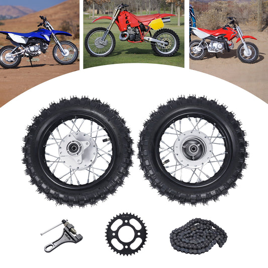 For Honda CRF50 XR50 BBR KLX 2.50-10 Front Rear Tire Rim Wheel Wear-resistant