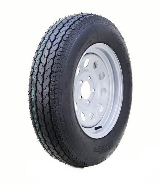 Free Country Trailer Tire Wheel Assembly ST205/75D15 6-Ply C 101L 5 Lug on 4.5" PCD Silver Mod Rim