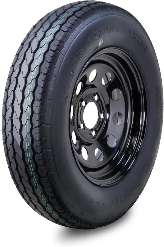 Free Country Trailer Tire Wheel Assembly ST205/75D15 6-Ply C 101L 5 Lug on 4.5" PCD Mod Rim