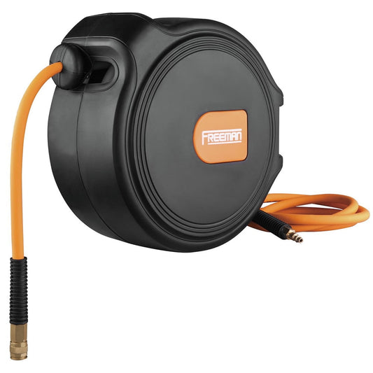 Freeman  0.25 in. x 65 ft. Compact Retractable Air Hose Reel with Fittings