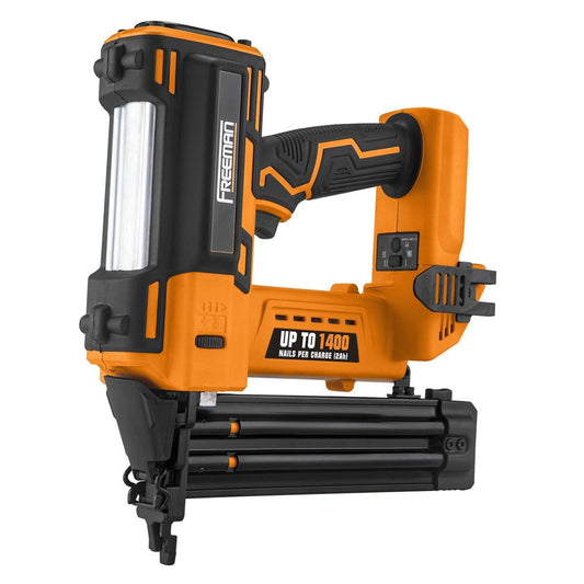 =Freeman PE20VT1850 20 Volt Cordless 18-Gauge 2" Brad Nailer (Tool Only) – 1400 Shots per Charge