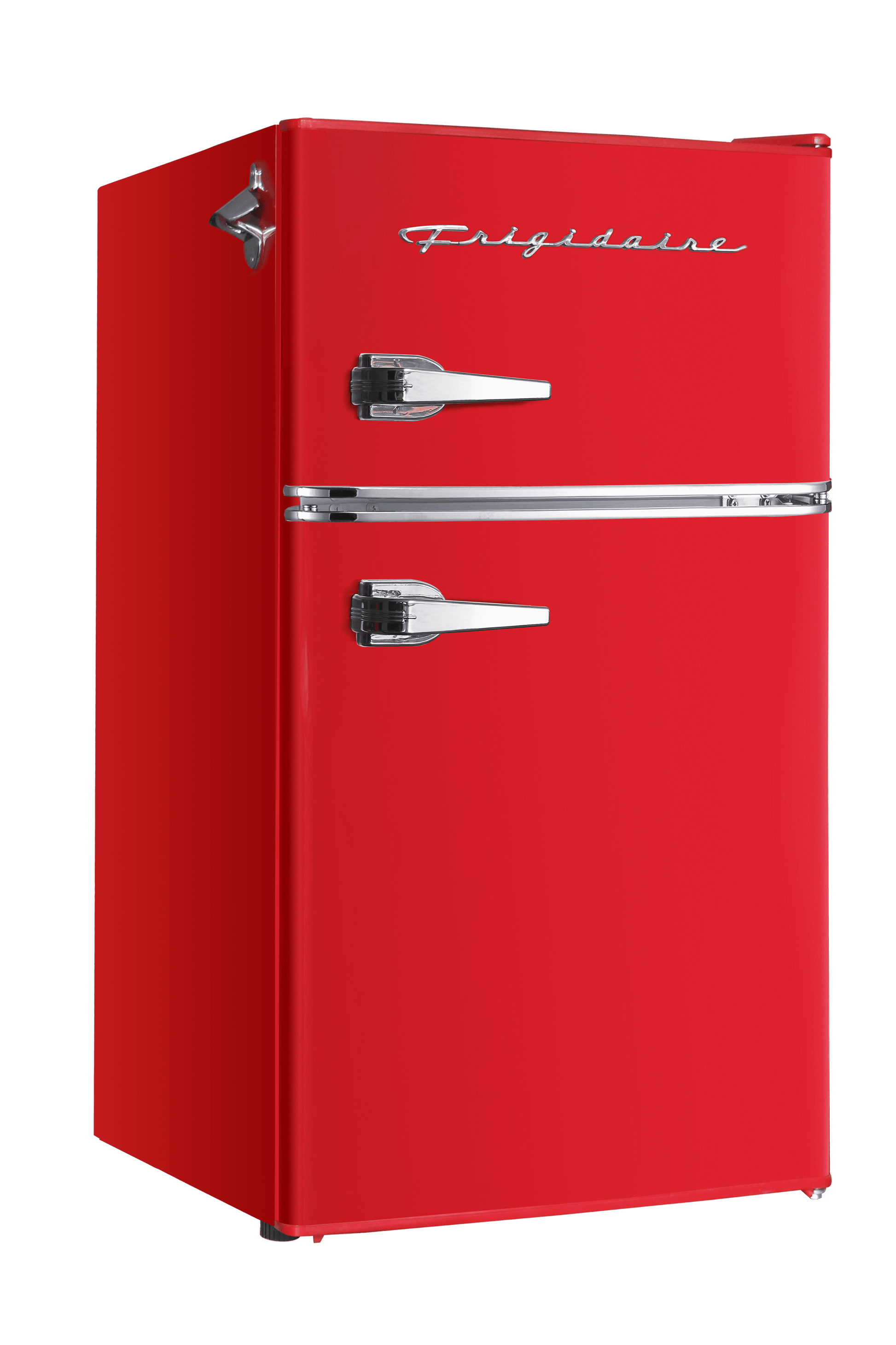 Frigidaire Retro 3.1 Cu ft Two Door Compact Refrigerator with Freezer, Red