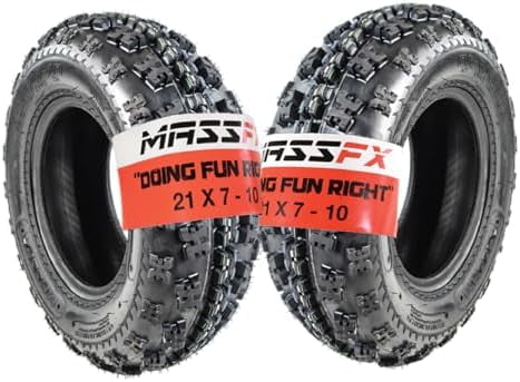 Front Tire Set (2x) 4ply 21X7-10 Sport ATV Tires 21 7 10 21x7x10 Pair