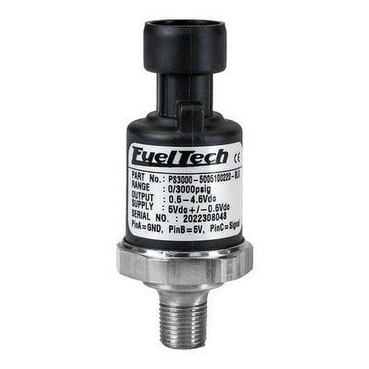 Fueltech Usa 5005100021-BLK, 0-300 Psi Pressure Sensor (Black Series) 0