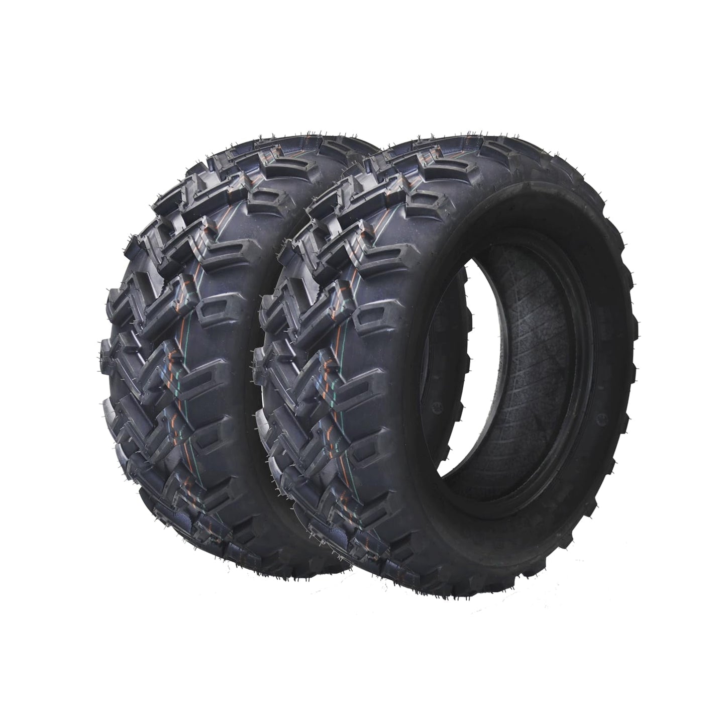 Garvee Tires,Set of 2 AT25X8-12 (200/80-12) ATV/UTV & Lawn Mower Tires – 6PR Tubeless Off-Road Tires