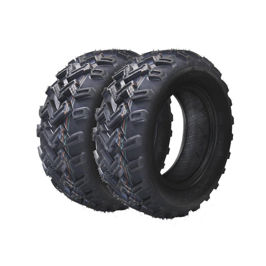 Garvee Tires,Set of 2 AT25X8-12 (200/80-12) ATV/UTV & Lawn Mower Tires – 6PR Tubeless Off-Road Tires