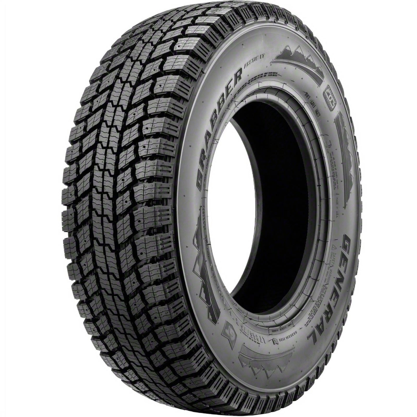 General Grabber Arctic LT Winter LT225/75R16 115/112R E Light Truck Tire Fits: 2000-01 Dodge Ram 2500 Base, 2015-23 Ram ProMaster 2500 Base