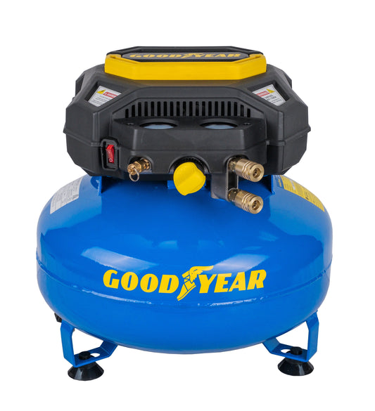 Goodyear 6 Gallon 150 PSI Oil Free Electric Pancake Air Compressor