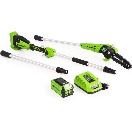 Greenworks 40V 8" Cordless Pole Saw with 2.0 Ah Battery and Charger Gen II 1403702