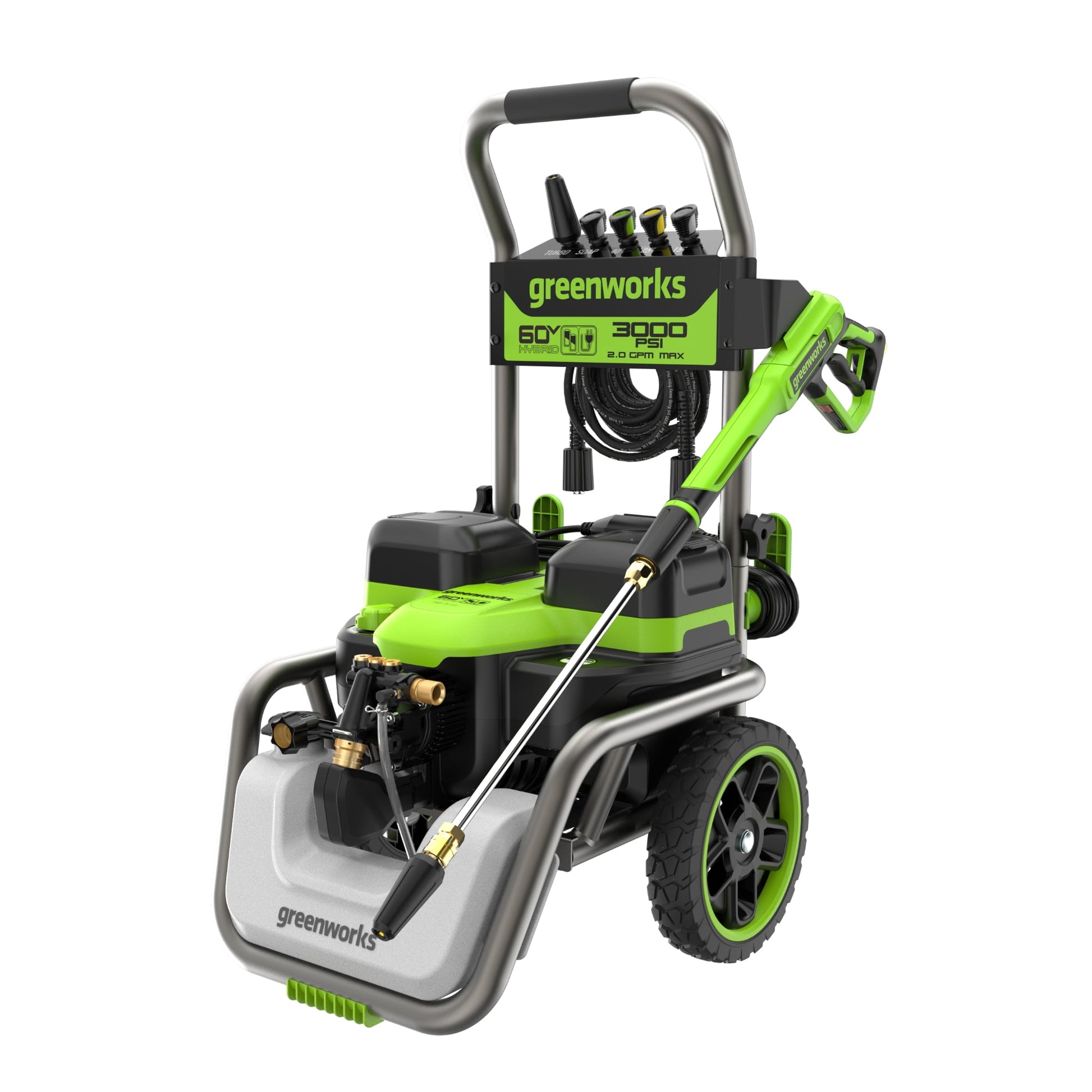 Greenworks Hybrid 60V 3000 PSI at 2.0 GPM Electric Pressure Washer 5128202T
