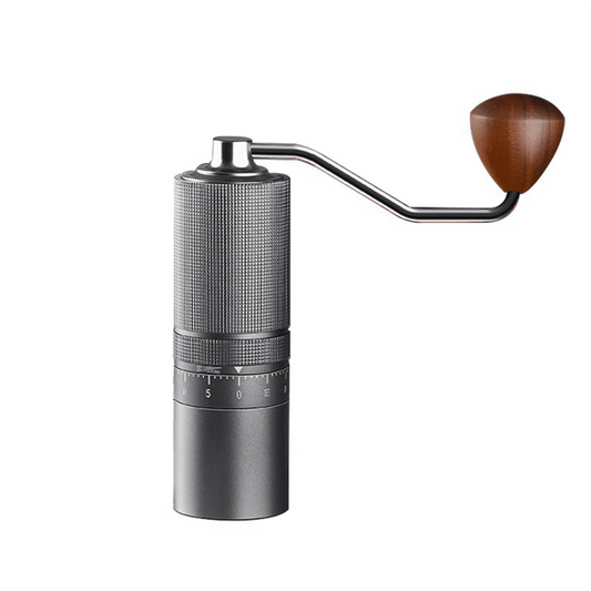 Grey Manual Coffee Grinder High Quality Portable Upgrade 7 Star Stainless Steel Burr Suitable for Espresso Kitchen Tool