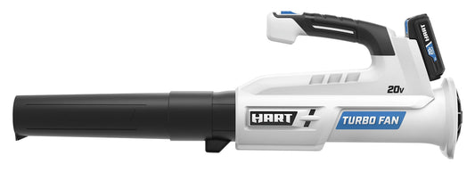 HART 20V 90 mph at 250 CFM Cordless Axial Leaf Blower Kit, (1) 2.0Ah Lithium-Ion Battery