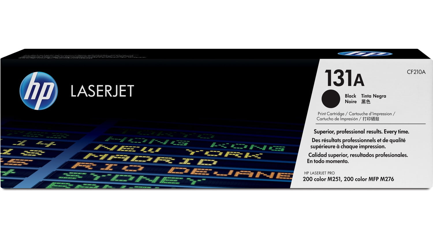 HP 131A Black Original LaserJet Toner Cartridge, ~1,520 pages, CF210A