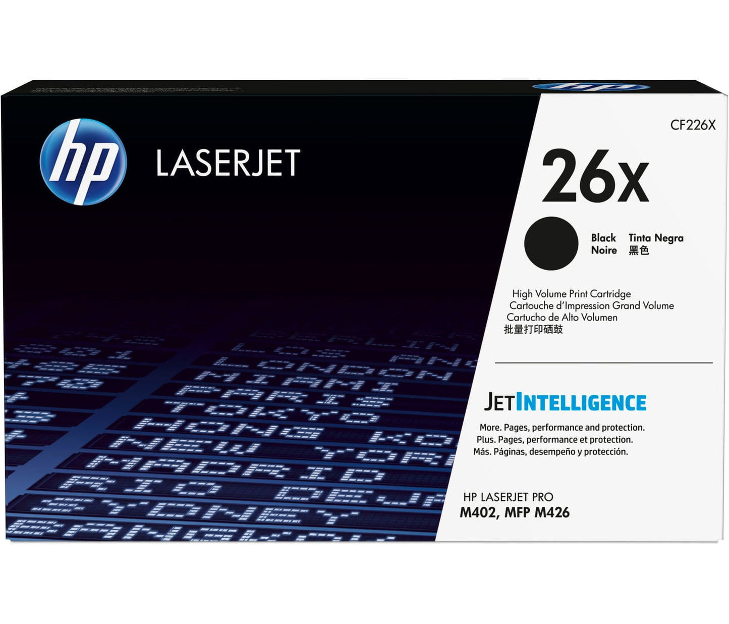 HP 26X High Yield Black Original LaserJet Toner Cartridge, ~9,000 pages, CF226X