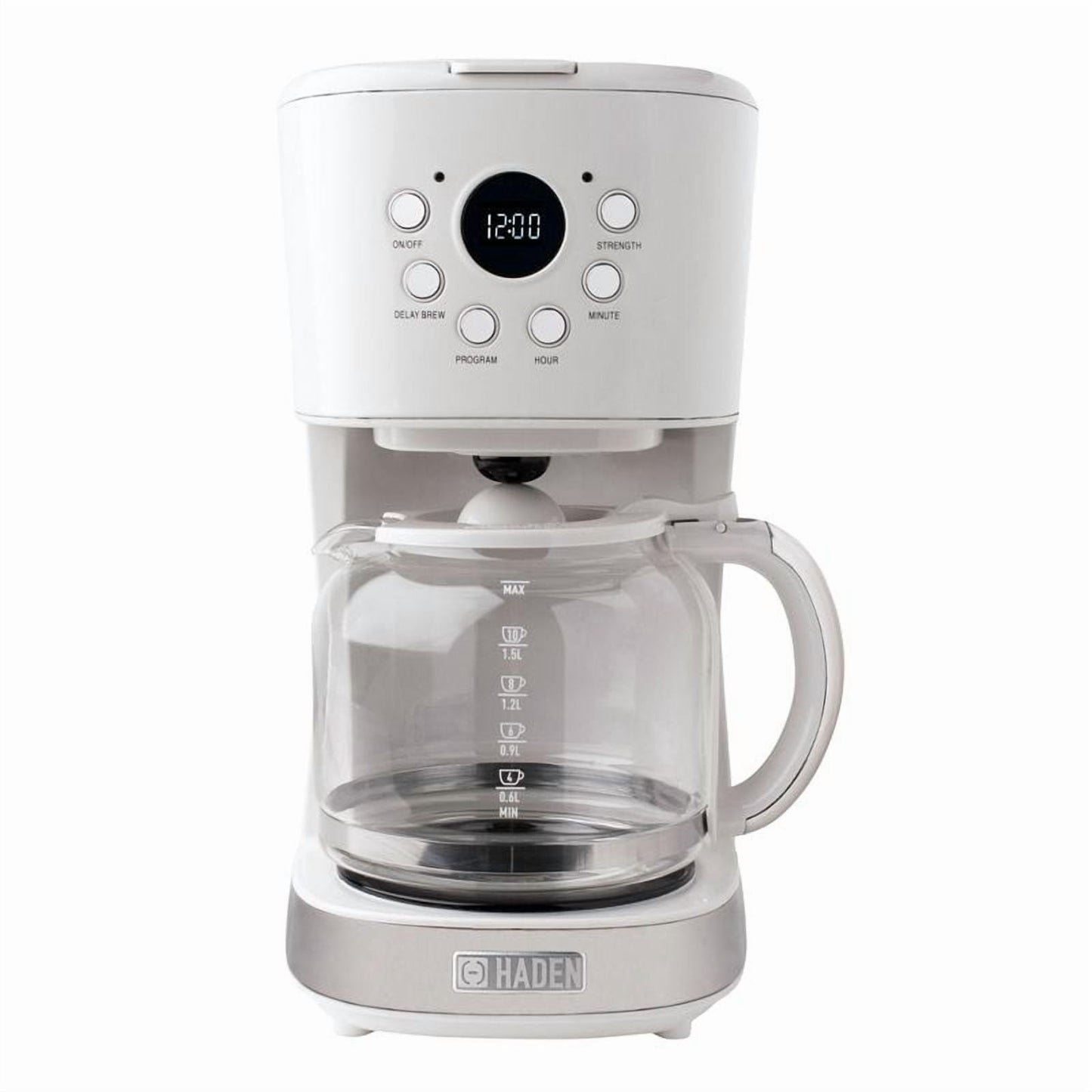 Haden 75032 Heritage Innovative 12 Cup Capacity Programmale Vintage Retro Home Countertop Coffee r Machine with Gss Carafe