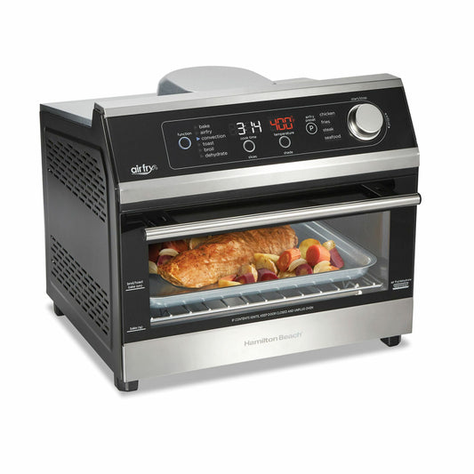 Hamilton Beach Digital Air Fryer Toaster Oven 6 Slice Capacity - Black, Stainless Steel
