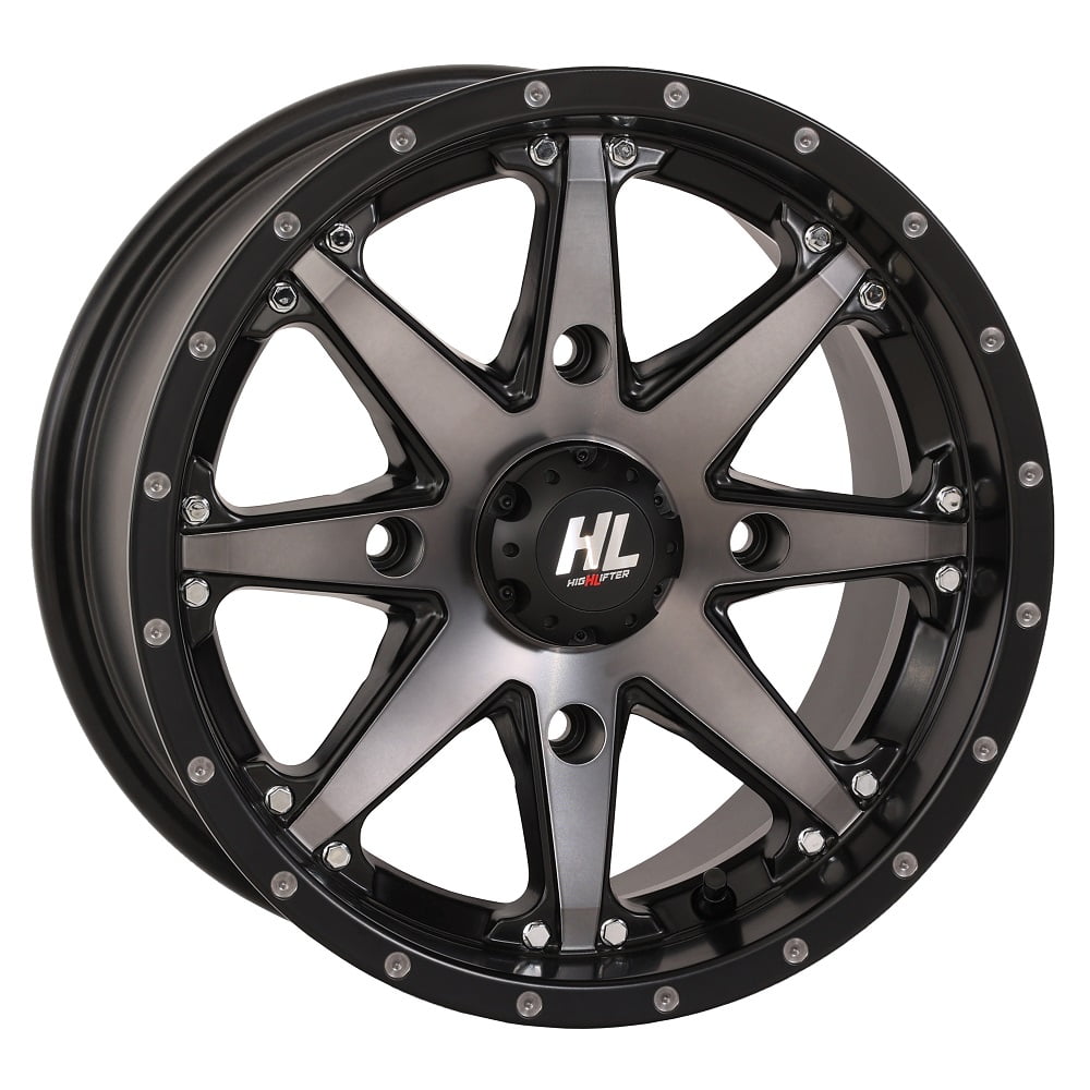 High Lifter by STI HL10 14x7 ATV/UTV Wheel - Smoke (4/156) 5+2 [14HL10-1656]