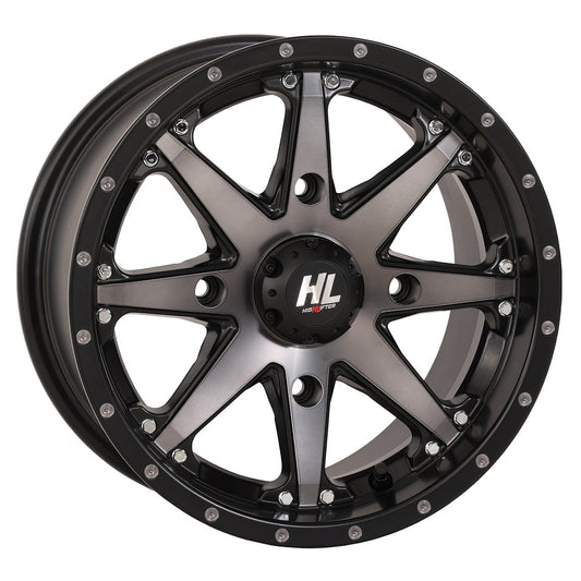 High Lifter by STI HL10 14x7 ATV/UTV Wheel - Smoke (4/156) 5+2 [14HL10-1656]