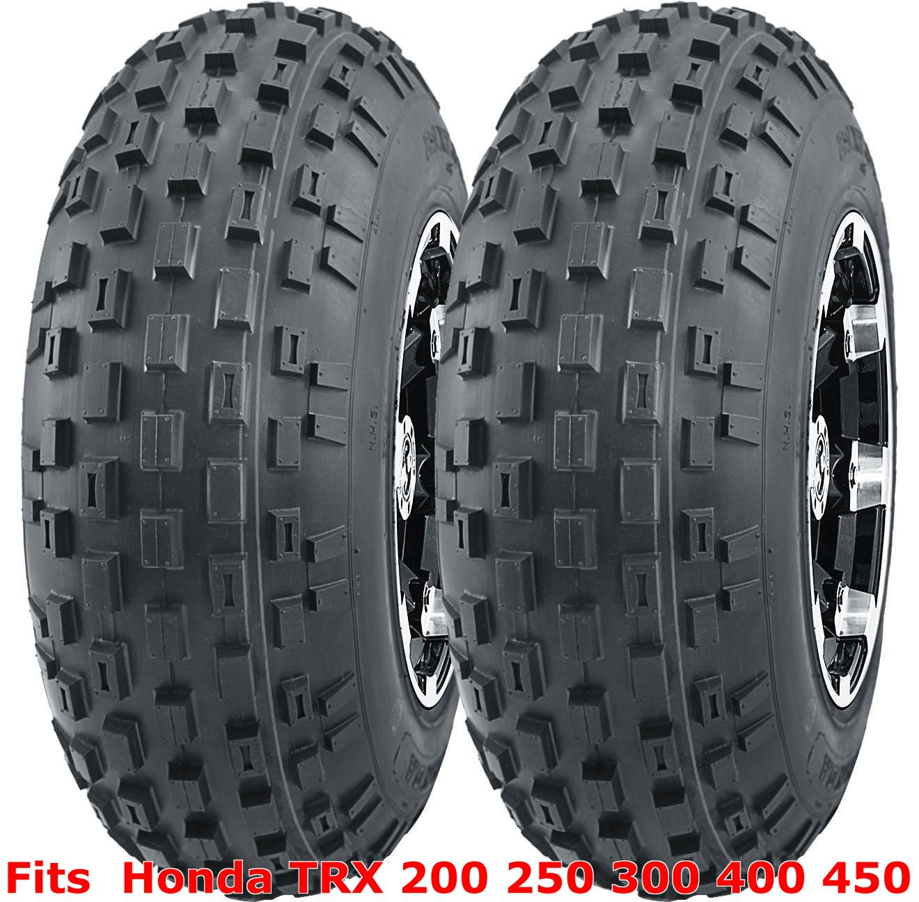 Honda TRX 200 250 300 400 450 ATV 2 front 21x7-10 21x7x10 Knobby tires