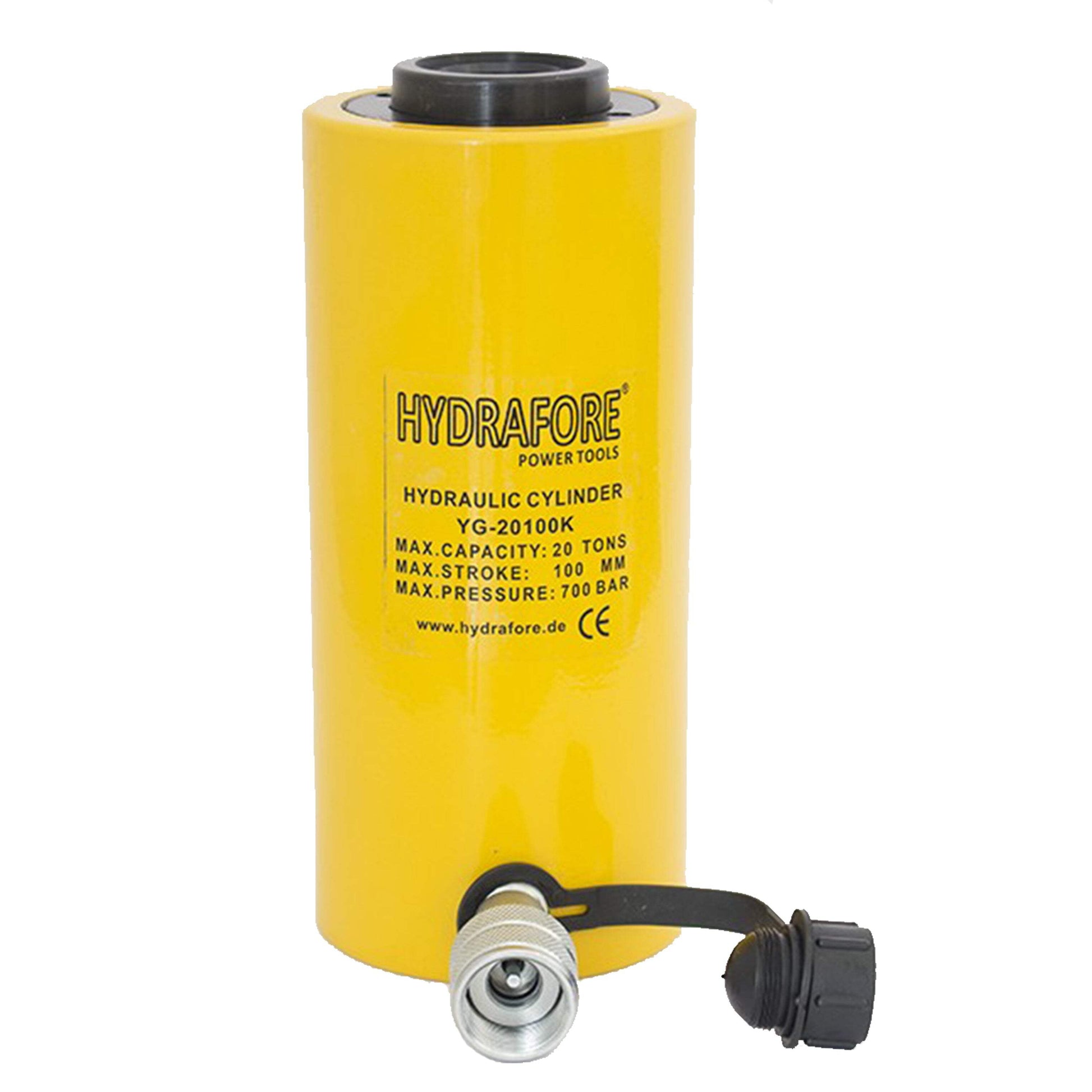 Hydraulic Single-acting Hollow Ram Cylinder (20tons - 4") (YG-20100K)