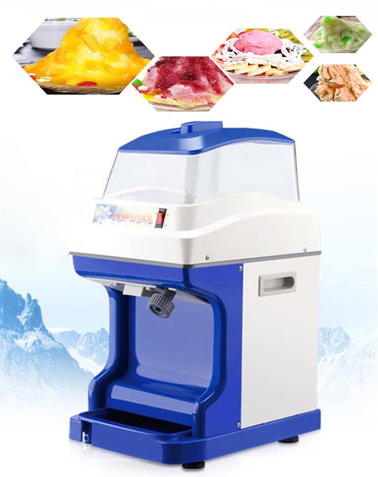 INTBUYING Ice Shaver Ice Fully Automatic Ice Tube Crusher Ice Breaker Commercial Use with Dust Cover