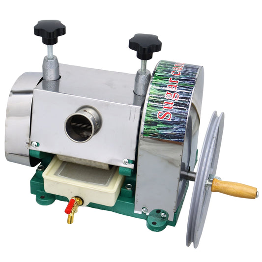 INTBUYING Manual Sugarcane Juice Extractor Sugar Cane Ginger Juicer with 2 Knives Output 110-330LB/H