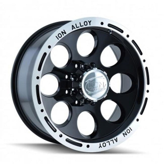 ION  5-120.65 PCD Black Machined Lip Wheel