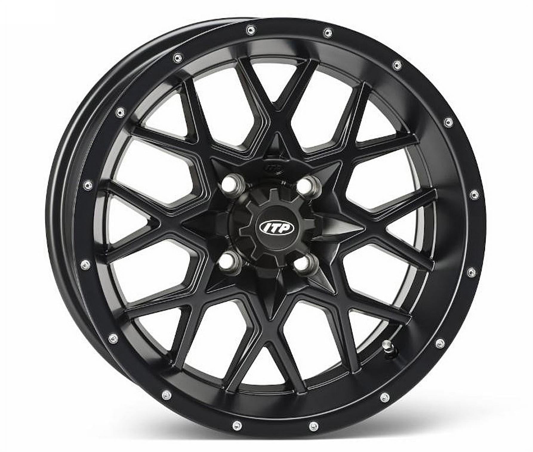 ITP Hurricane Matte Black ATV Wheel Front/Rear 12x7 4/156 (4+3) [12RB113]