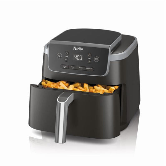 Indoor Kitchen Electric Air Fryer for Fried Foods with Space Saver Design, Crunchy Results, Easy Clean & Smokeless Cooking, Grill and Griddle Functionality