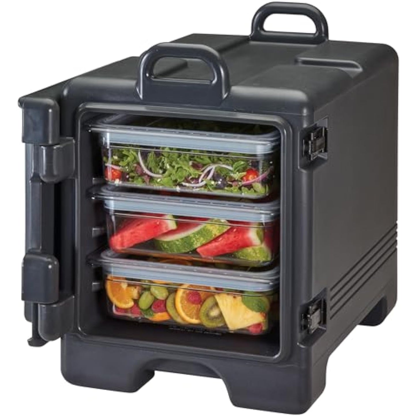 Insulated Food Pan Carrier - Hotbox and Food Warmer for Catering & Transport - Front Load UPC300 Series (Black)