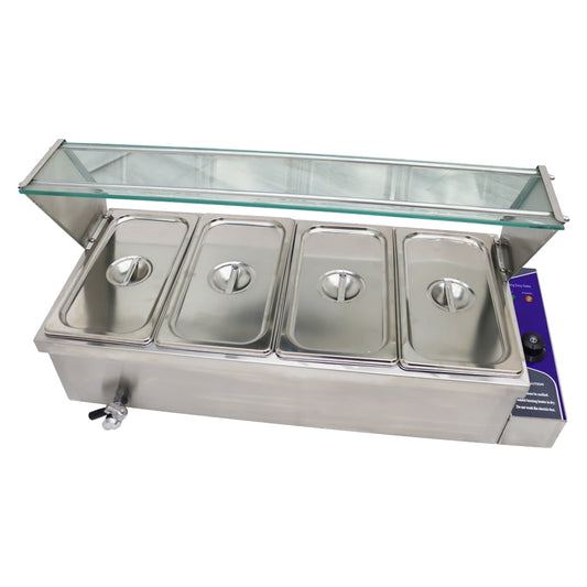 Intsupermai 14" Commercial Bain-Marie Food Warmer