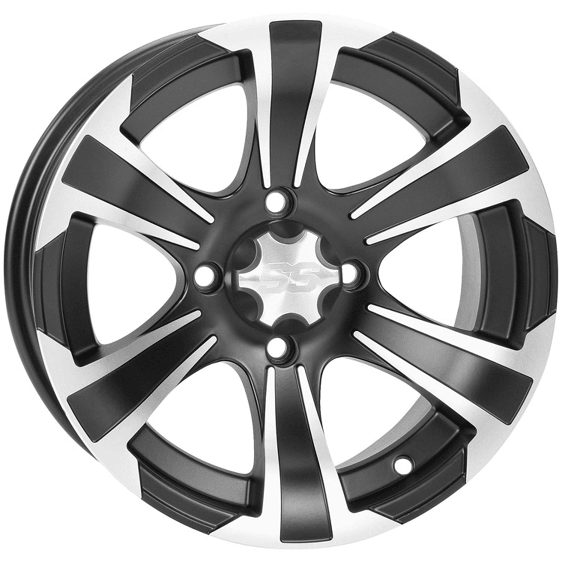 ITP SS312 Alloy Wheel Black 12x7 4%2B3 for Polaris Sportsman