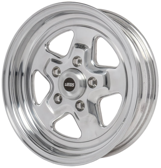 JEGS 66051 Sport Star 5-Spoke Wheel Size: 15 x 4 Bolt Pattern: 5 x 4.75 Back Spa