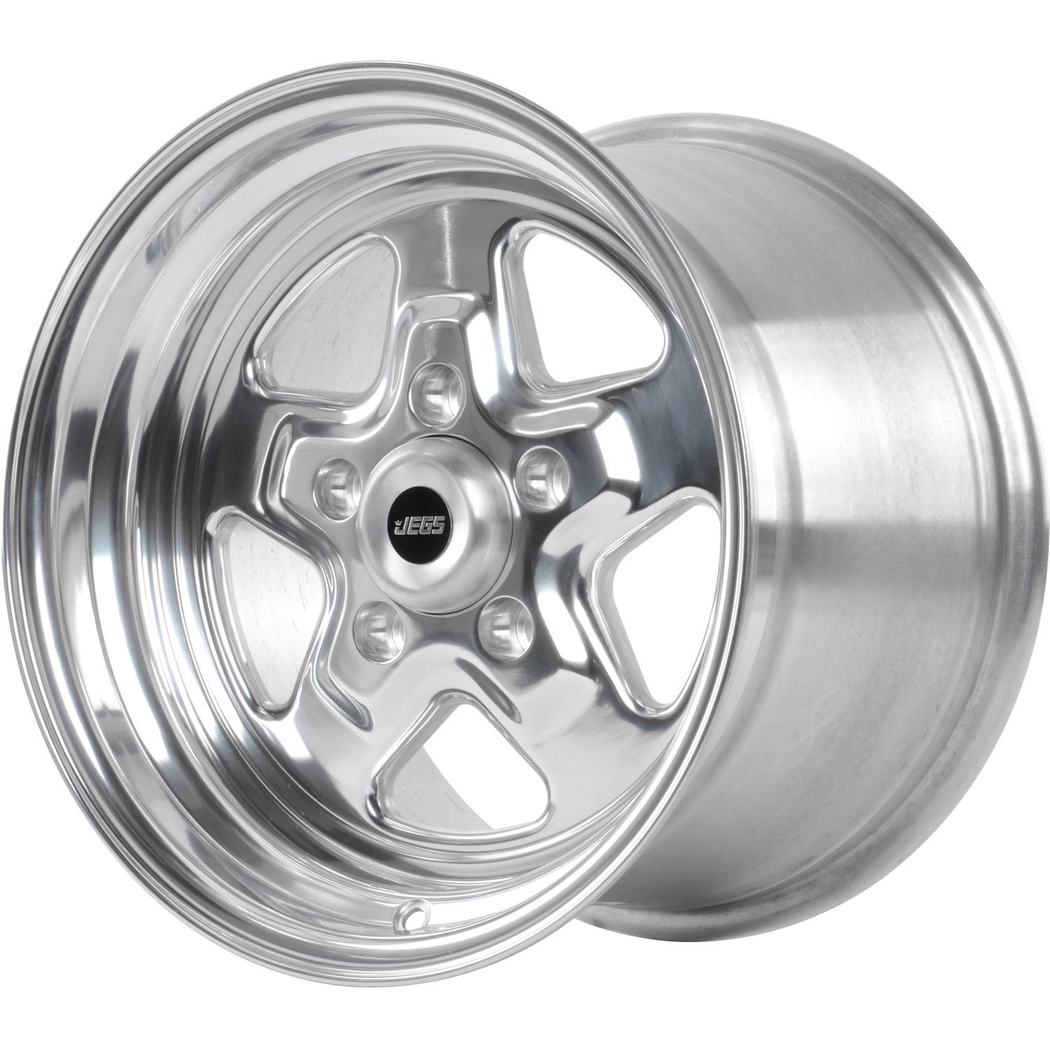 JEGS 66088 Sport Star 5-Spoke Wheel Size: 15 x 10 Bolt Pattern: 5 x 4.75 Back Sp