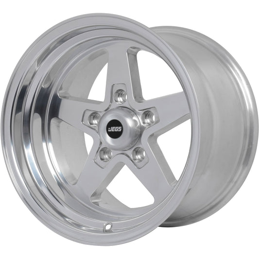 JEGS 680284 SSR Star Wheel Size: 15 x 10 Bolt Pattern: 5 x 4.50 Back Spacing: 5.