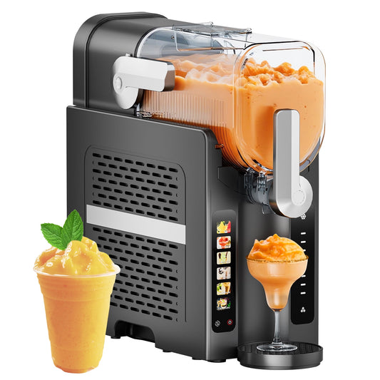 Jacgood Slushie Machine for Home - No Ice Needed 70oz Slushy Machine, with Self-Cleaning & 6 Preset Programs Frozen Drink Maker,Frozen Margaritas, Frappés, Milkshake, and More