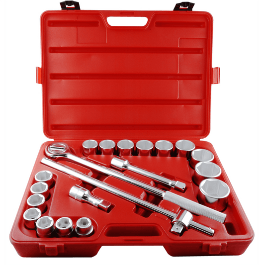 K-Tool 24121 SAE Socket Set 20pc 3/4" Drive 6-Point Fractional Socket Set