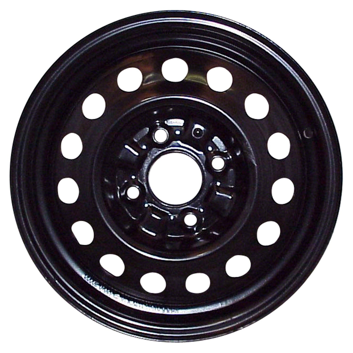 Remanufactured Painted Black Steel Wheel 15 x 5.5 529102D000 fits 2001-2003 Hyundai Elantra