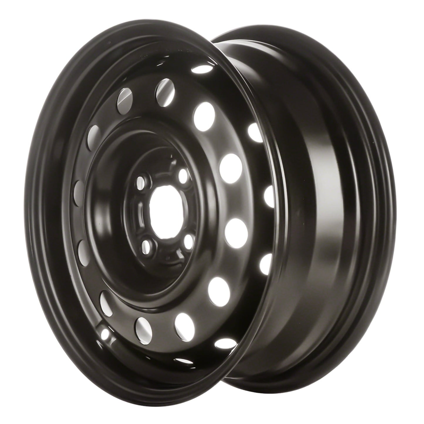 Remanufactured Painted Black Steel Wheel 15 x 6 9593549 fits 2003-2007 Saturn Ion