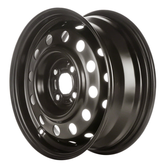 Remanufactured Painted Black Steel Wheel 15 x 6 9593549 fits 2003-2007 Saturn Ion
