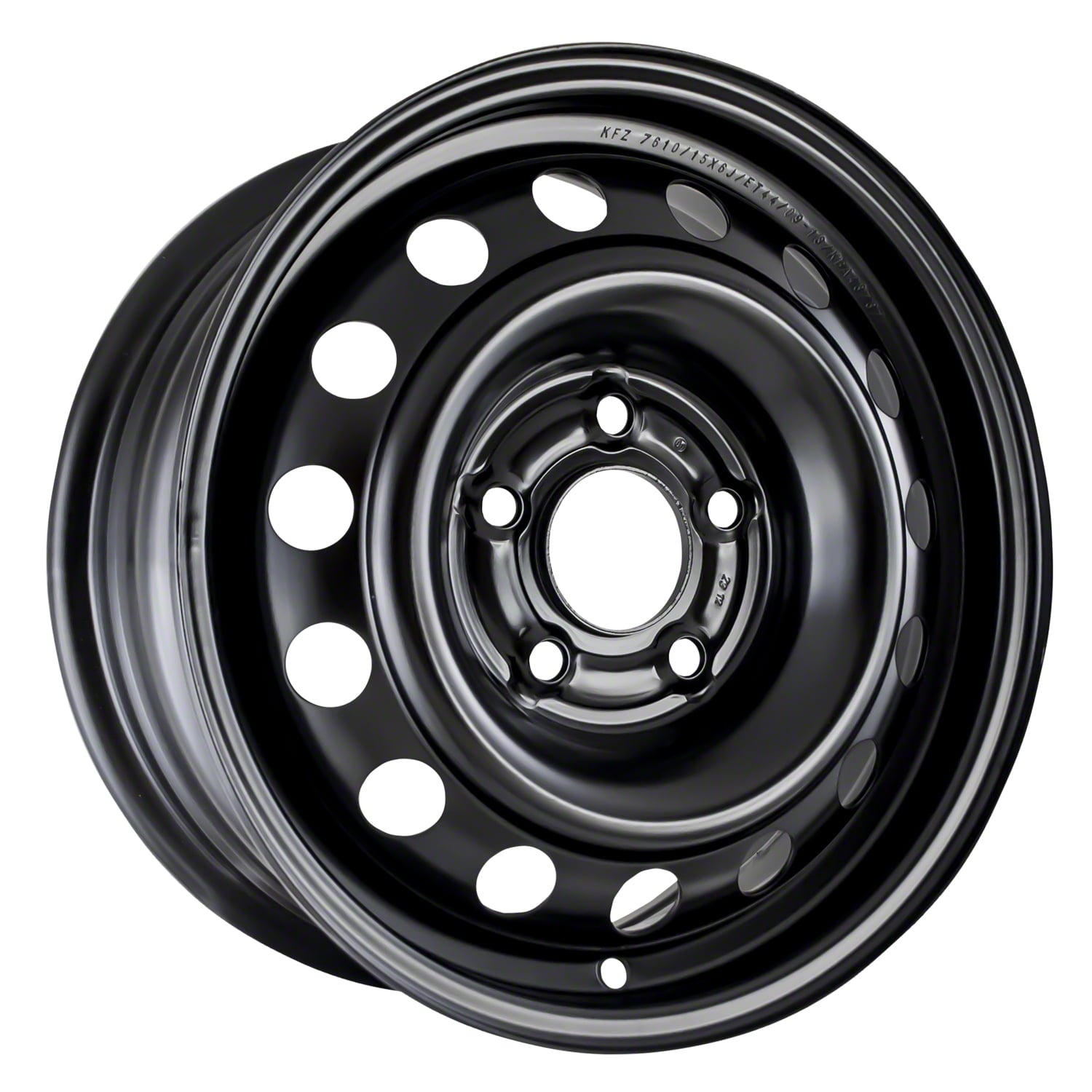 Remanufactured Painted Black Steel Wheel 15 x 6 529102K030 fits 2010-2013 KIA Soul