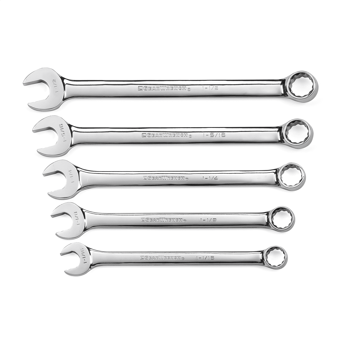 KD Tools, Large Add-On Comb Wrench Set Long Offset Box End 5 Piece Pack