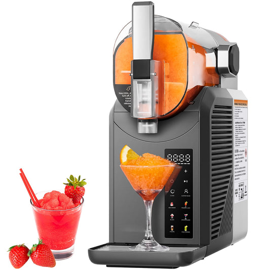 KFFKFF 2L/68oz Tank Slushie Machine No Ice Needed Slushy Machine for Home with One-Touch Self-Cleaning