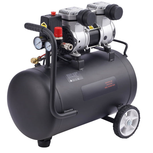 KFFKFF Air Compressor, 8 Gallon Tank, 1HP 2.2 CFM@90 PSI, Oil-Free, Max 120PSI, 80dB Quiet, Portable for Car Maintenance, Tire Filling, Painting